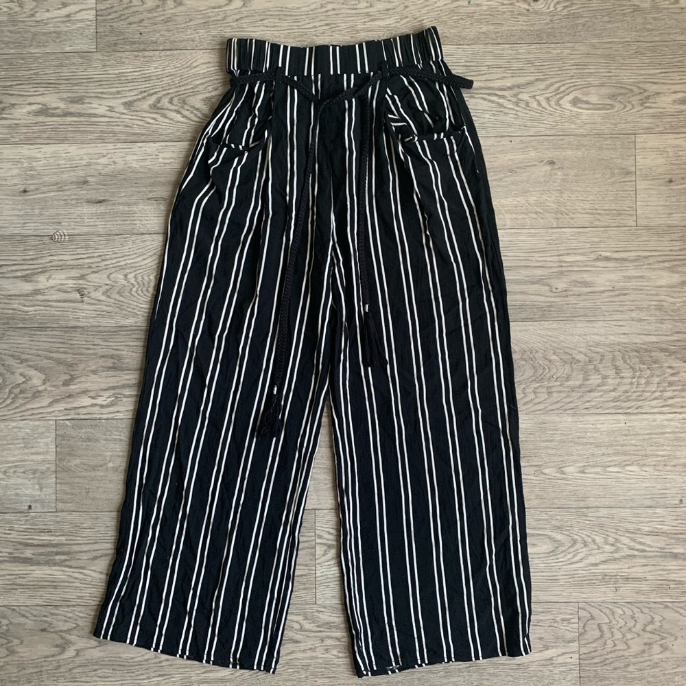 Striped  casual Sunday pants